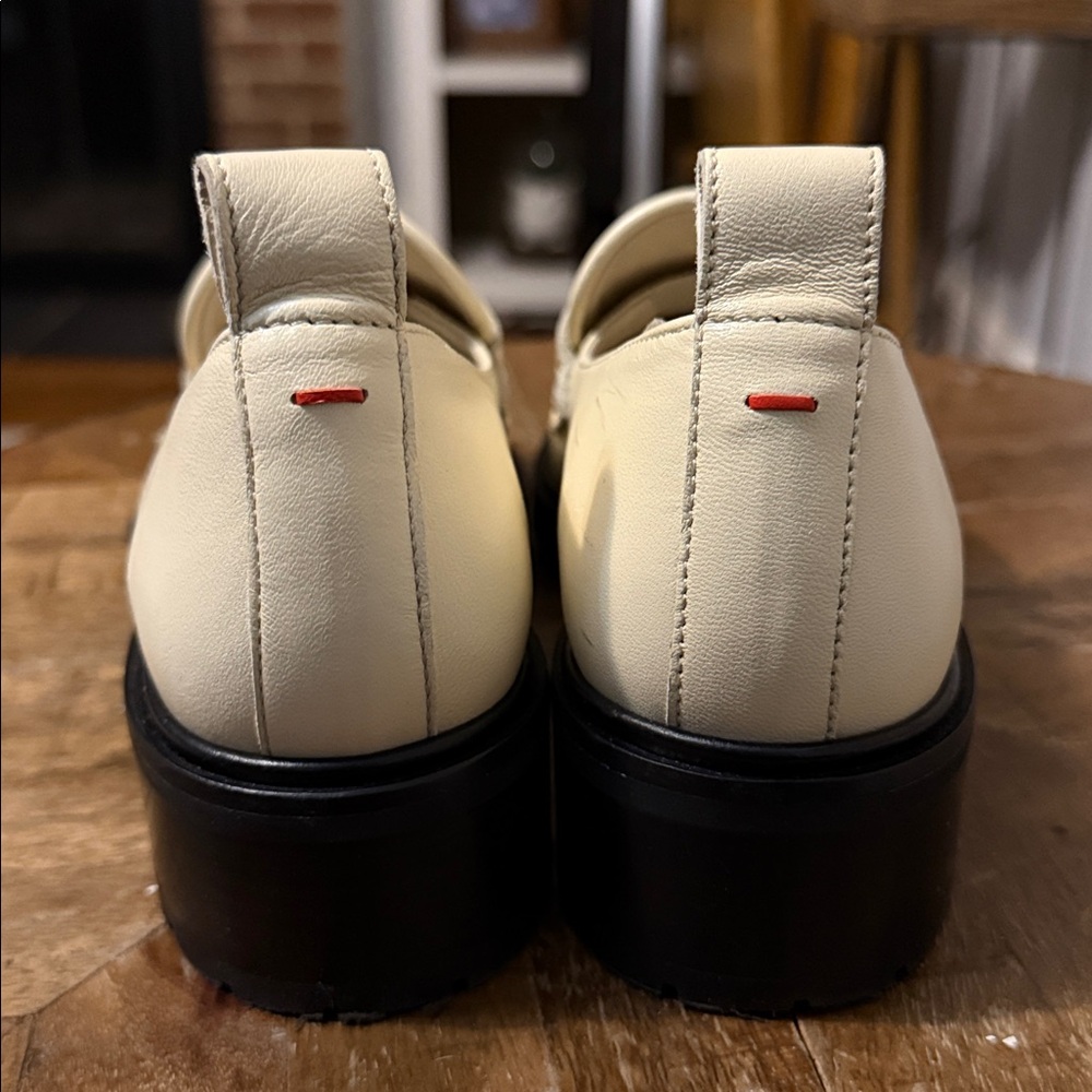 Aeyde Ruth Leather Lug Sole Platform Loafers 6.5 - Picture 9 of 12